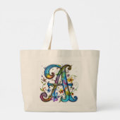 Tasche mit Alphabetbuchstaben "A" (Rückseite)