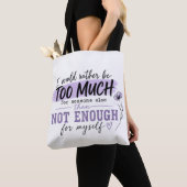 Tasche mit Aufschrift "Too Much" | Lustige Tasche (Von Nahem)