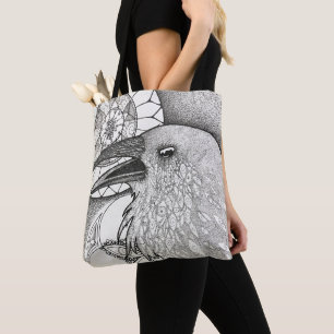 Tasche mit beobachtenden Krähen