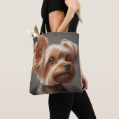 Tasche mit Bild eines kleinen Hundes (Von Nahem)