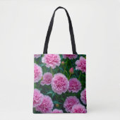 Tasche mit Bild von rosa Nelken Nr. 2 (Vorderseite)