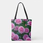 Tasche mit Bild von rosa Nelken Nr. 2 (Rückseite)