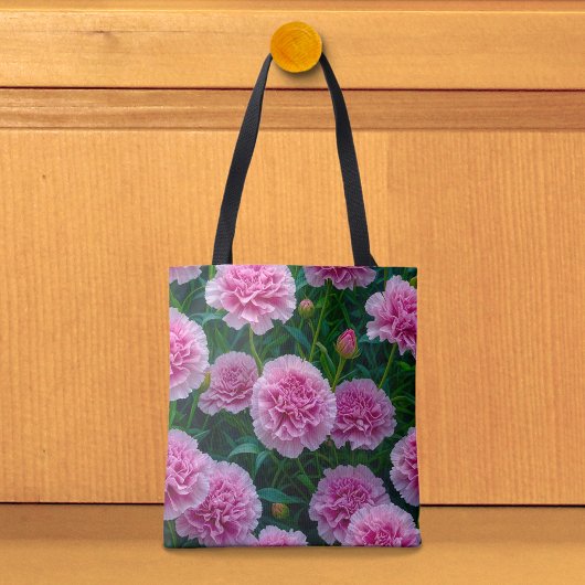 Tasche mit Bild von rosa Nelken Nr. 2