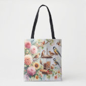Tasche mit Bild von Wildvögeln (Vorderseite)