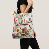 Tasche mit Bild von Wildvögeln (Von Nahem)