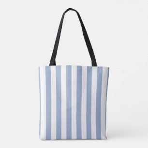 Tasche mit blau-weißen Streifen vertikal