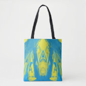 Tasche mit blauem und gelbem Maske (Vorderseite)