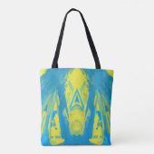 Tasche mit blauem und gelbem Maske (Rückseite)