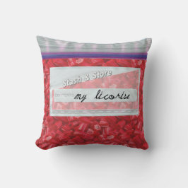 Tasche mit Candy Red Licorice dekorative Keuchkiss Kissen