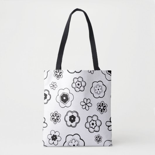 Tasche mit Cartoon-Blumen (Vorderseite)