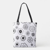 Tasche mit Cartoon-Blumen (Rückseite)