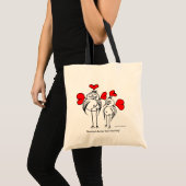 Tasche mit Cartoon- und Umweltmotto (Vorderseite (Produkt))