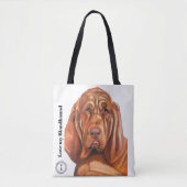 Tasche mit dem Blutspürhund aus dem Ölgemälde (Vorderseite)