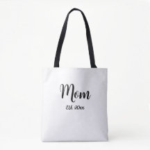 Tasche mit dem Jahr, in dem Mama gegründet wurde,