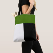 Tasche mit dem Wappen der Bevölkerung der Grafscha (Von Nahem)