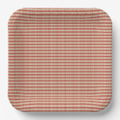 Tasche mit Designer-Muster im Quiet-Luxury-Stil Pappteller (Vorderseite)