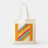 Tasche mit diagonalen Farblinien und individuellem (Rückseite)
