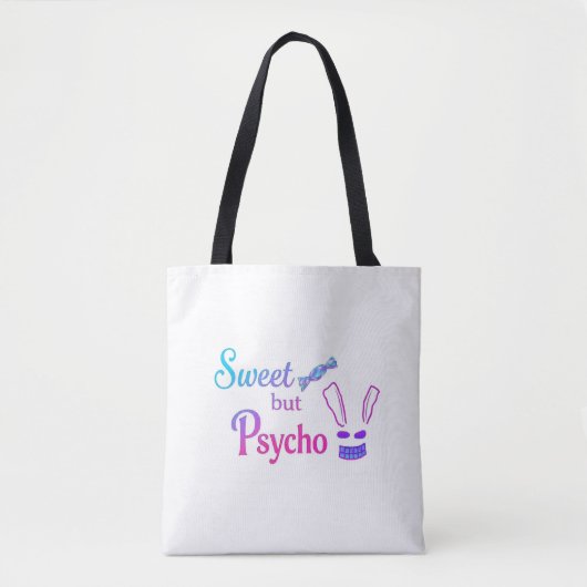 Tasche mit einem Baddie-Motiv. (Vorderseite)