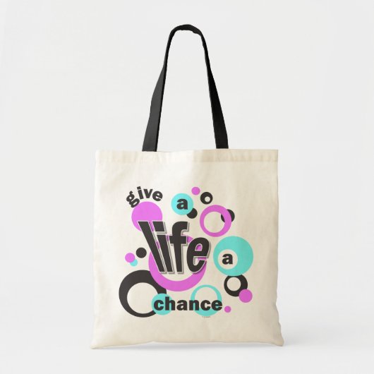 Tasche mit einem Blasen-Design. (Vorne)
