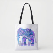 TASCHE mit einem blauen Elefanten (Vorderseite)