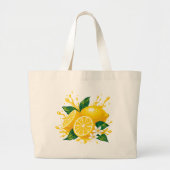 Tasche mit einem hellen Zitronenmuster (Vorne)