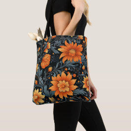 Tasche mit einem lebendigen floralen Design