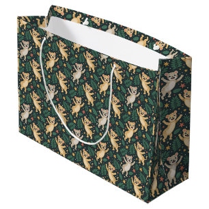 Tasche mit einem spielerischen Muster Große Geschenktüte