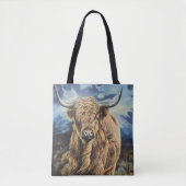 Tasche mit einer mutigen Bergkuh (Vorderseite)
