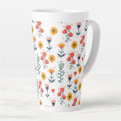 Tasche mit fantastischem kleinen Blumenmuster Milchtasse (Rechte Ecke)