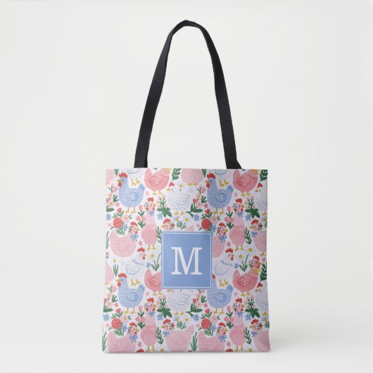 Tasche mit fantastischen Hühnern (Vorderseite)