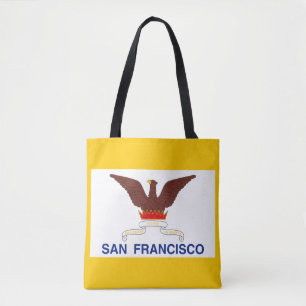 Tasche mit Flagge von San Francisco, Kalifornien