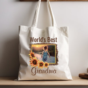 Tasche mit Foto für die beste Oma der Welt