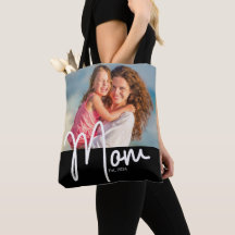 Tasche mit Foto-Geschenk für Mama Est.