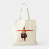 Tasche mit Fuchsien-Blumenmuster (Rückseite)