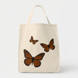 Tasche mit gemaltem Monarch-Falter