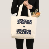 Tasche mit geometrischem Monogramm im Stil der Mit (Vorderseite (Produkt))