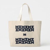 Tasche mit geometrischem Monogramm im Stil der Mit (Rückseite)