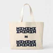 Tasche mit geometrischem Monogramm im Stil der Mit