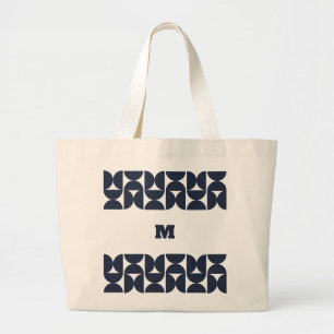 Tasche mit geometrischem Monogramm im Stil der Mit