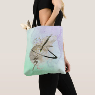 Tasche mit Goldprint und Schultergurt