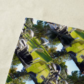 Tasche mit Golf Clubs, Badetuch (Beispiel)