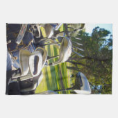 Tasche mit Golf Clubs, Geschirrtuch (Horizontal)