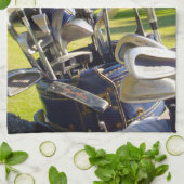 Tasche mit Golf Clubs, Handtuch (Gefaltet)