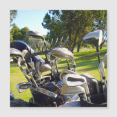 Tasche mit Golf Clubs, Magnetkarte (Vorderseite)