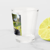 Tasche mit Golf Clubs, Shotglas Schnapsglas (Rechts)