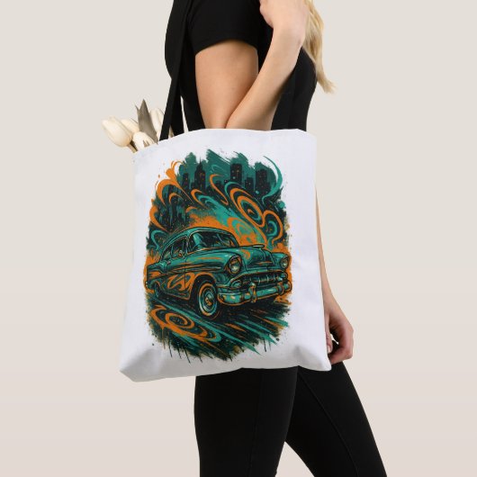 Tasche mit Graffiti-Motiv für Oldtimer (Von Nahem)