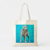 Tasche mit grauem Wolf (Rückseite)