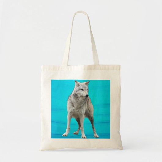 Tasche mit grauem Wolf (Vorne)