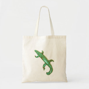 Tasche mit grüner Eidechsente