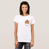 Tasche mit Herbst-Blume T-Shirt (Vorne ganz)
